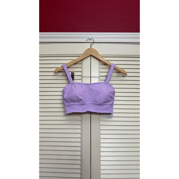 SHADEANDSHORE Workout Sports Bras Fitness Square Neck Balcony Open Back SIZE S - Picture 1 of 5